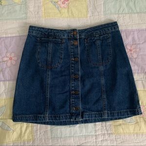 Top shop denim skirt